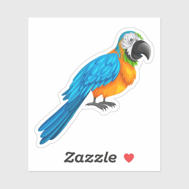 Cute parrot cartoon illustration (Sheet)