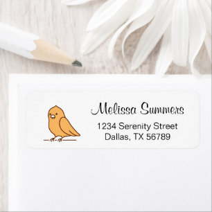 Cute Parrot Parakeet Pet Bird Return Address