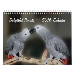Cute Parrots  Calendar