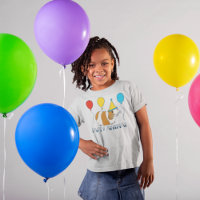 Cute Party Animal Guinea Pig and Balloons Graphic