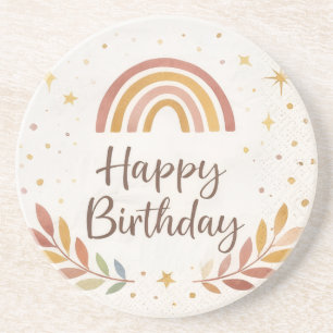 Cute Party Drink Coaster Kids Birthday Decor