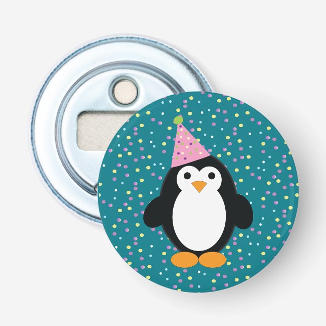 Cute Party Penguin Bottle Opener (Front)