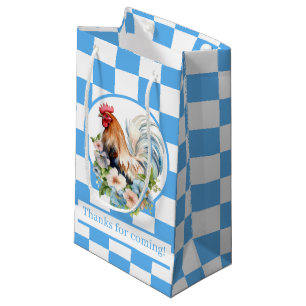 cute party serving rooster thank you small gift bag