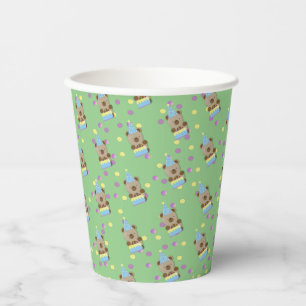Cute Party Teddy Bear Birthday Paper Cups