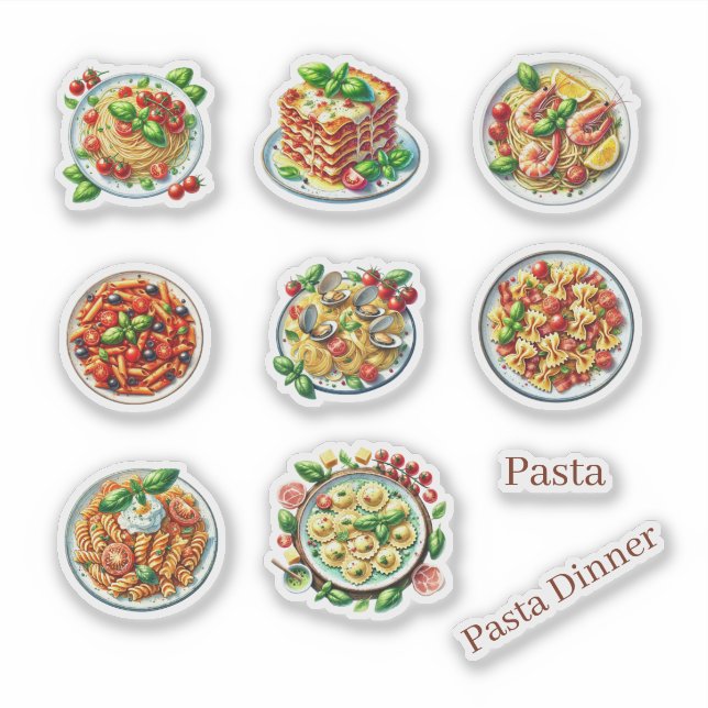 Cute pasta dinner food lovers (Front)