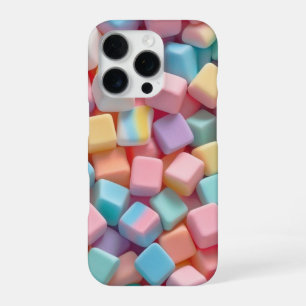 Cute Pastel Abstract Blocks Phone Sticker iPhone 16 Pro Case