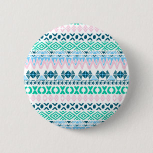 Cute pastel art patterns 2 inch round button