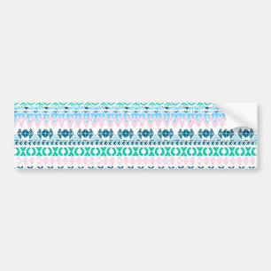 Cute pastel art patterns bumper sticker