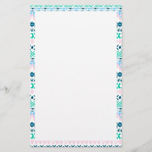 Cute pastel art patterns stationery