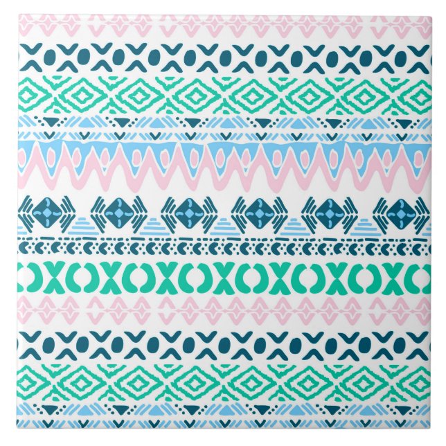 Cute pastel art patterns tile (Front)