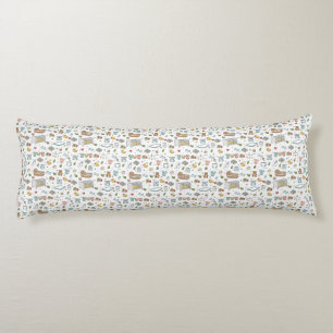 Cute Pastel Baby Nursery Pattern Body Pillow