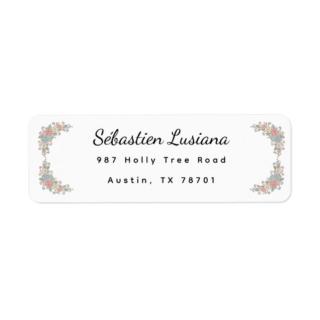 Cute Pastel Boho Rainbow Baby Shower Address (Devant)