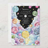 Cute Pastel Candyland Birthday