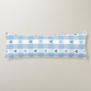 Cute Pastel Chequered Love Design Body Pillow