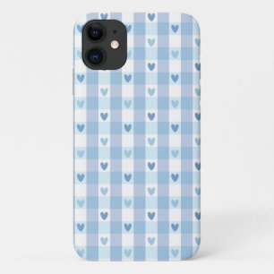 Cute Pastel Chequered Love Design iPhone 11 Case