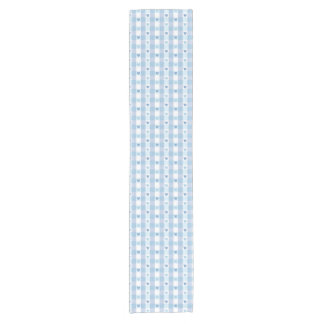 Cute Pastel Chequered Love Design Short Table Runner