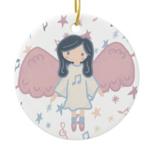 Cute Pastel Christmas Angel Custom Year