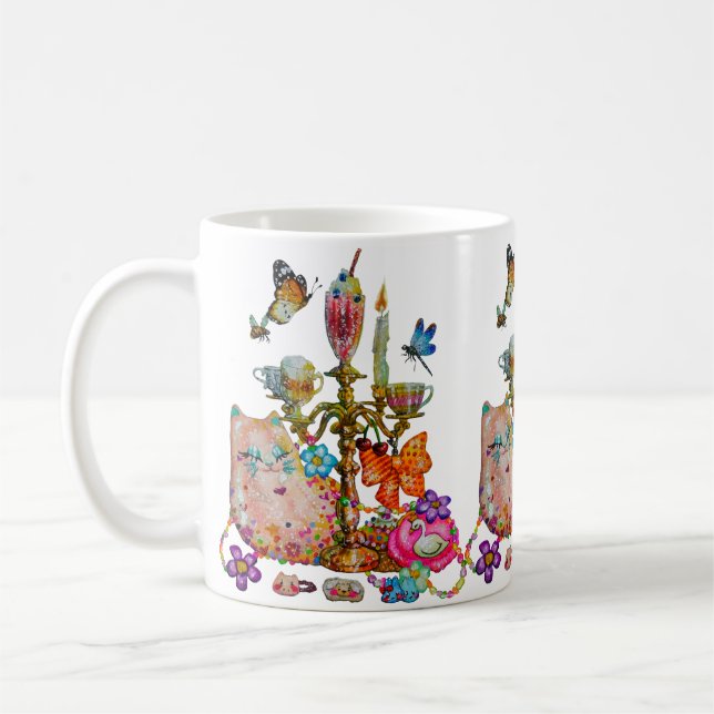 Cute Pastel Coffee Mug (Left)