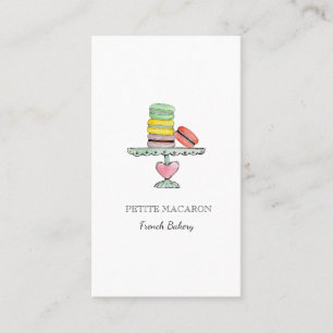 Cute Pastel coloré Macarons carte de visite