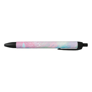 Cute pastel colours black ink pen