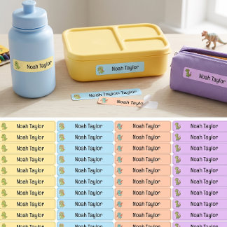 Cute Pastel Dinosaur Kids Personalized Name