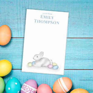 Cute Pastel Easter Bunny Simple Classic Minimalist Post-it Notes