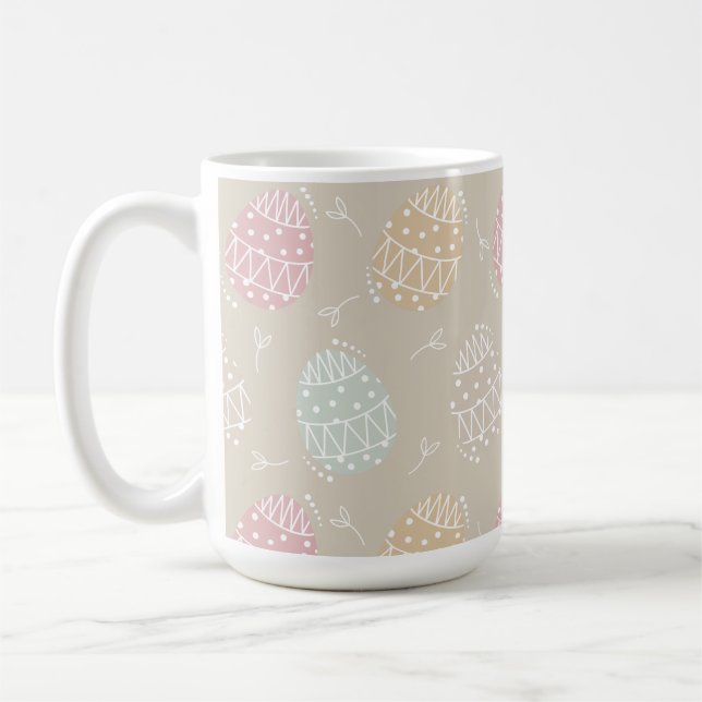 Cute Pastel Easter Eggs  Coffee Mug (Left)