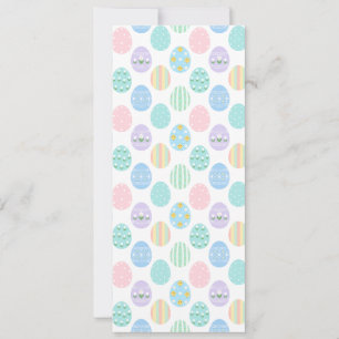 Cute Pastel Easter Eggs Pattern  Invitation