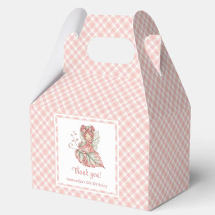 Cute Pastel Fairy Floral Girl Birthday Favor Box