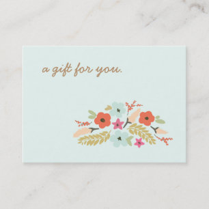 Cute Pastel Flowers Gift Certificate