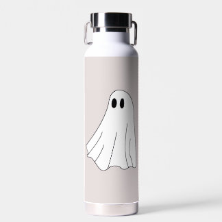 Cute Pastel Ghost Pattern Water Bottle