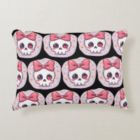 Cute Pastel Goth Skull with Bow