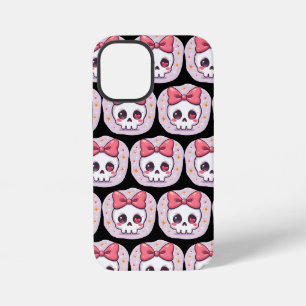 Cute Pastel Goth Skull with Bow iPhone 12 Mini Case