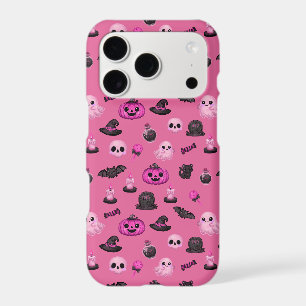 Cute Pastel Goth Spooky Halloween Seamless Pattern