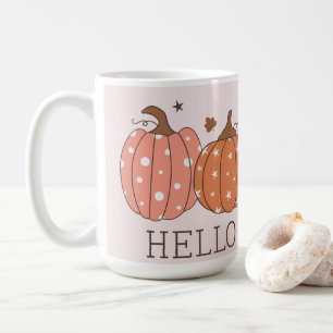 Cute Pastel Hello Pumpkin  Coffee Mug