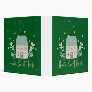 Cute Pastel "Home Sweet Home" Illustration – Cozy Binder