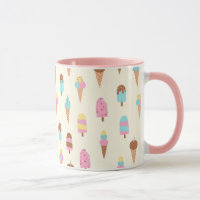 Cute Pastel Ice Cream Sweets Pattern