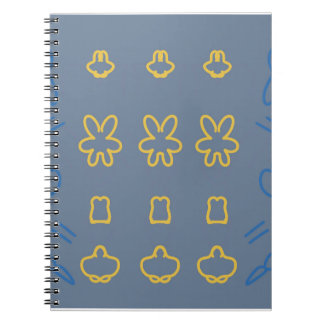 Cute Pastel Kawaii Aesthetic Minimalist Pattern Notebook