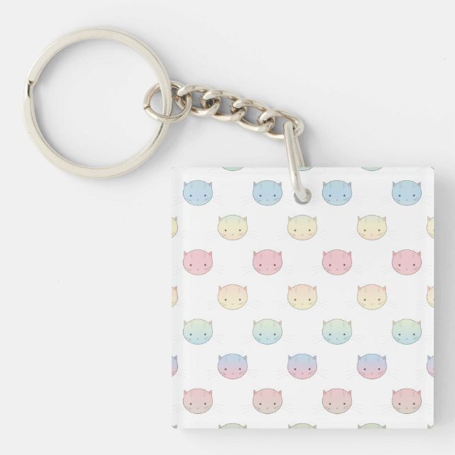 Cute Pastel Kitty Chat Façades Motif (Devant)