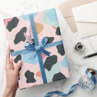 Cute Pastel Leopard Spots Wrapping Paper