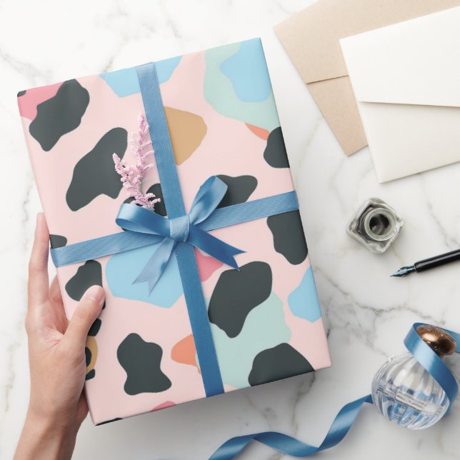 Cute Pastel Leopard Spots Wrapping Paper (Gifting)