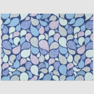 Cute Pastel Mermaid Tear Drop Girly Ocean Pattern Tissue Paper