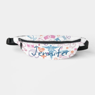 Cute Pastel Nursing Symbol Clip Art Custom Name  Fanny Pack