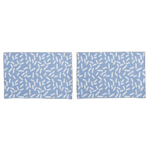 Cute Pastel Pink Blue Geometric Pattern Pillowcase