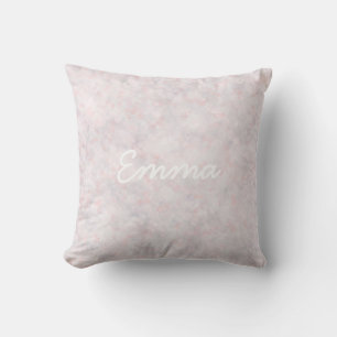 Cute Pastel Pink Bokeh Baby Throw Pillow