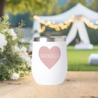 Cute Pastel Pink Heart personnalisé