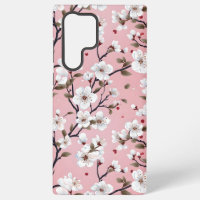 Cute Pastel Pink White Sakura Tree Branch Asian