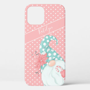 Cute Pastel Polka Dot Merry Christmas Gnome Case-M iPhone 12 Pro Case