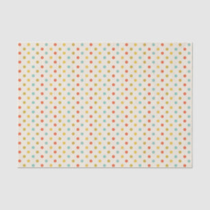 Cute Pastel Polka Dot Pattern Tissue Paper