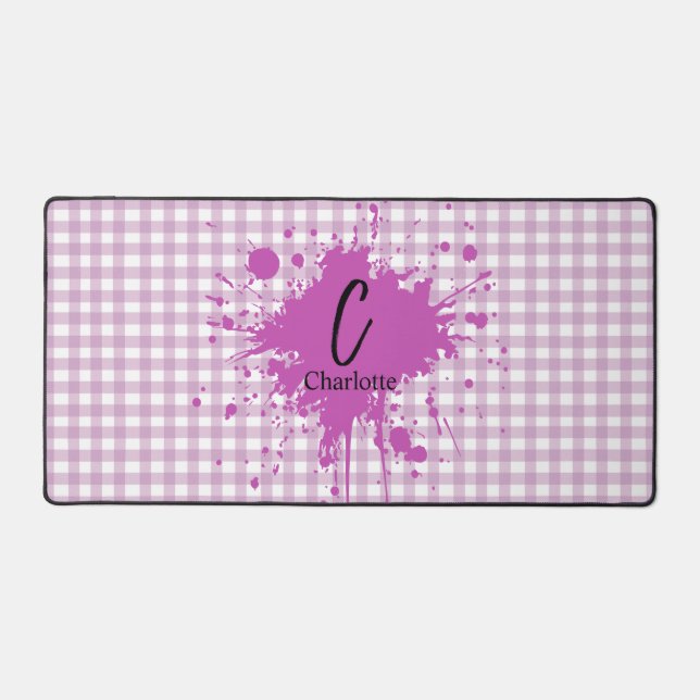 Cute Pastel Purple En vichy Motif Comptoir Mat (Recto)